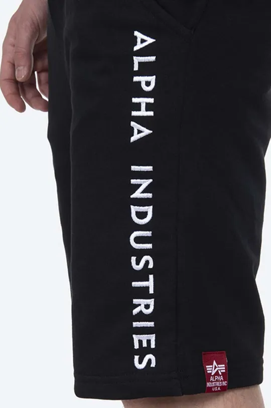 černá Kraťasy Alpha Industries Al Sweat