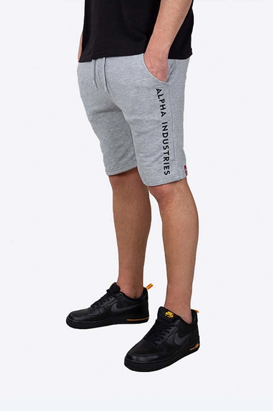 gri Alpha Industries pantaloni scurți Al Sweat De bărbați