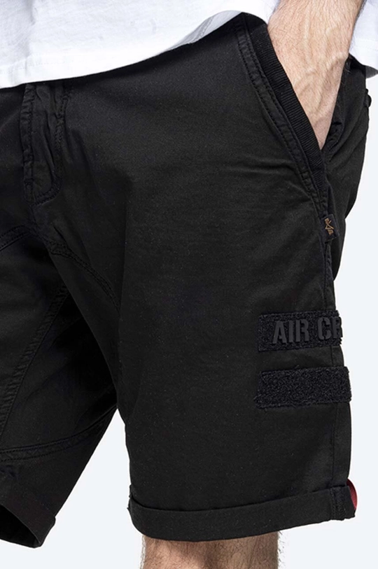 black Alpha Industries shorts Kerosene Patch