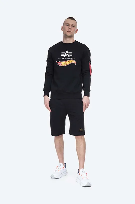 Alpha Industries pantaloni scurți Basic negru