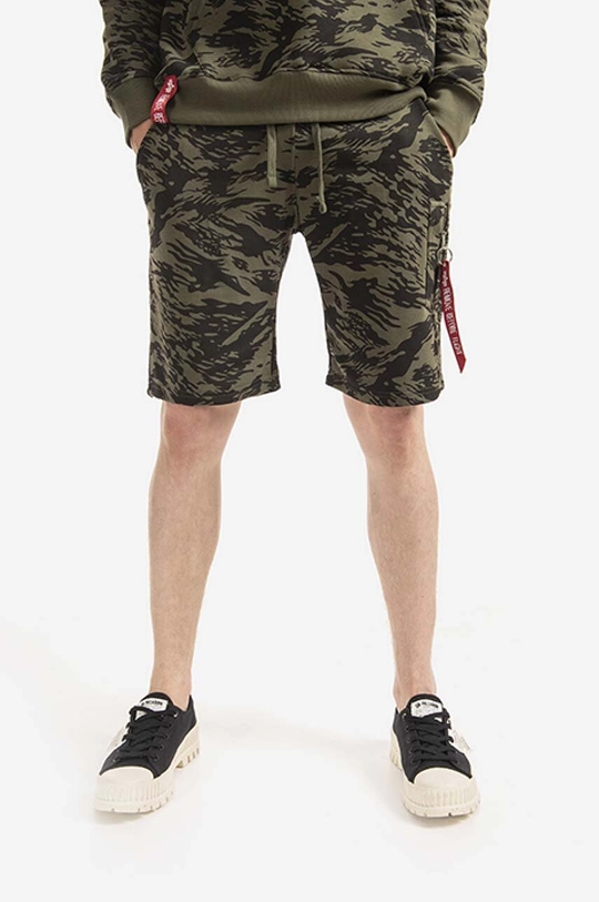 πράσινο Σορτς Alpha Industries X-Fit Cargo Short Camo Ανδρικά