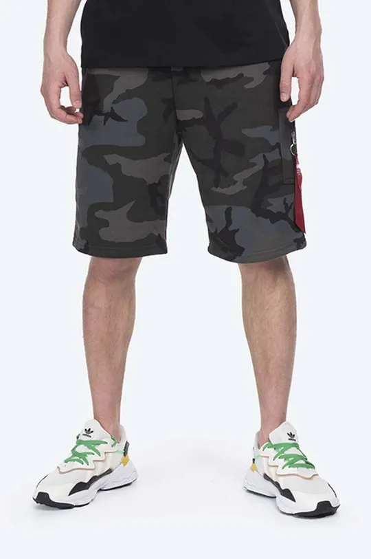 γκρί Σορτς Alpha Industries X-Fit Cargo Short Camo Ανδρικά