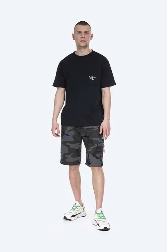 Kratke hlače Alpha Industries X-Fit Cargo Short Camo siva