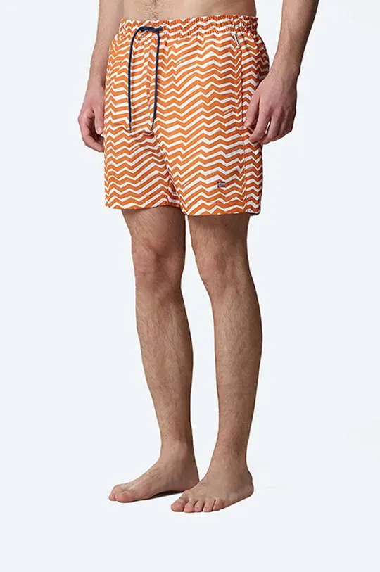 oranžová Plavkové šortky Napapijri 4 Zigzag Pánsky