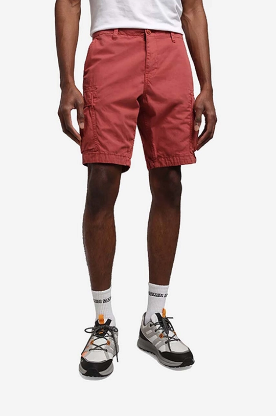 red Napapijri cotton shorts Men’s