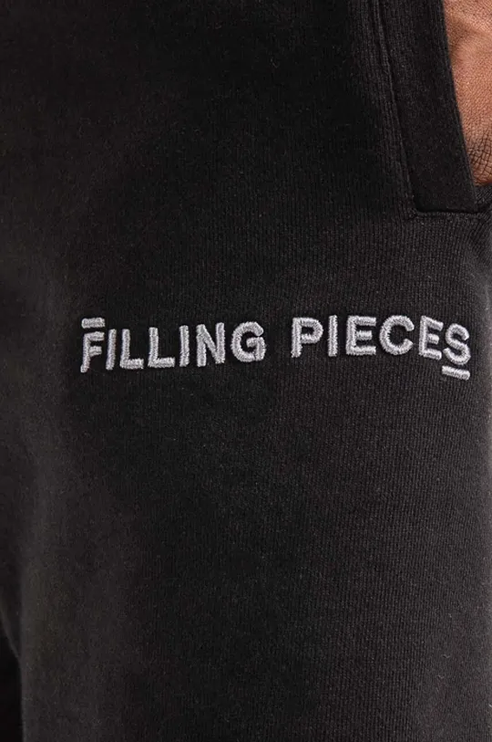 black Filling Pieces cotton shorts