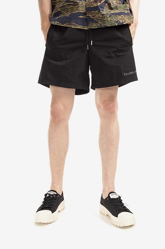 negru Filling Pieces pantaloni scurți de baie De bărbați