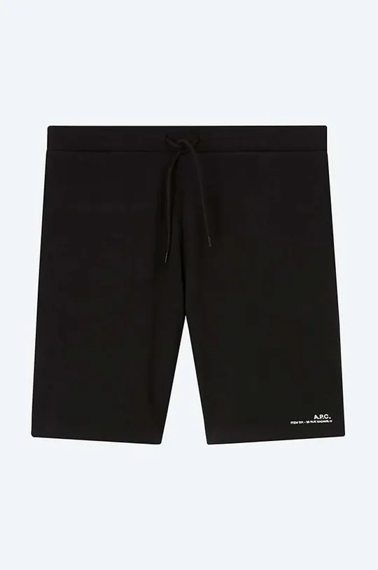 Памучен къс панталон A.P.C. Item Short COEAS-H10148 BLACK Чоловічий