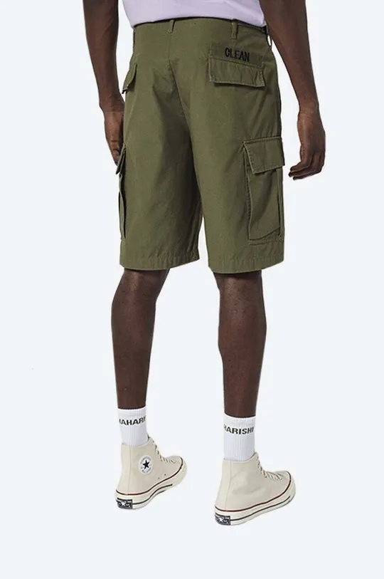 Maharishi cotton shorts green