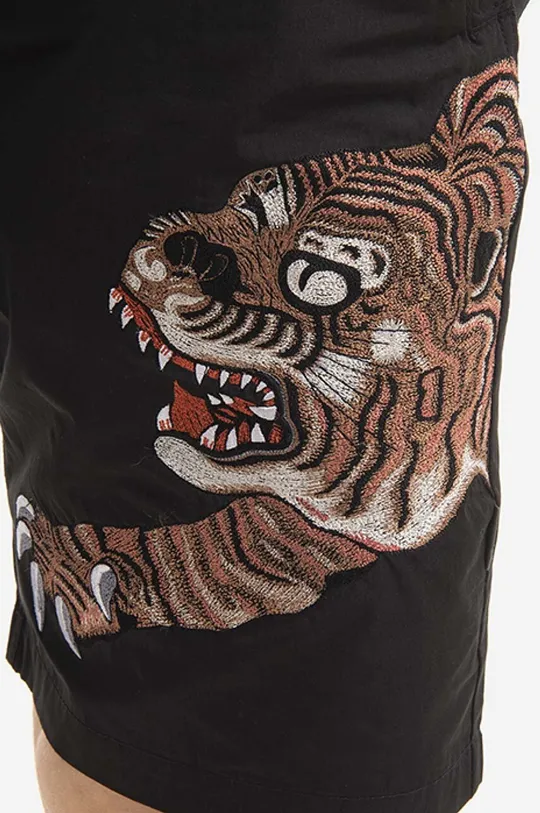 černá Kraťasy Maharishi Dragon & Tigers