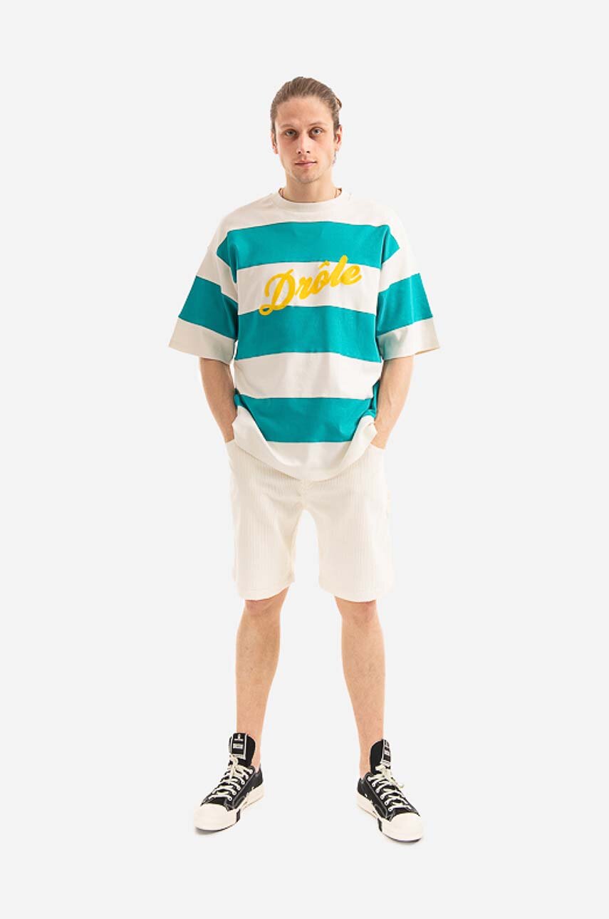 Drôle de Monsieur corduroy shorts BS108 creamy