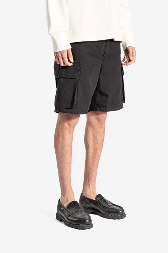 negru Norse Projects pantaloni scurți din bumbac Lukas Ripstop Shorts Tab Series De bărbați