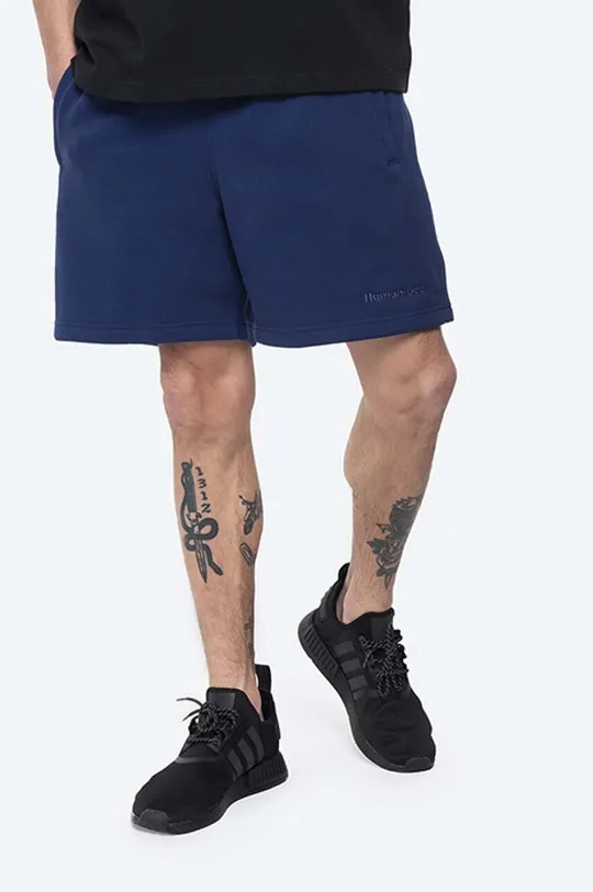тёмно-синий Хлопковые шорты adidas Originals x Pharrell Williams Мужской