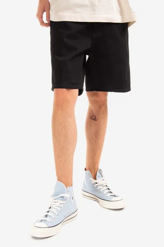 negru Carhartt WIP pantaloni scurți din denim Newel Short De bărbați