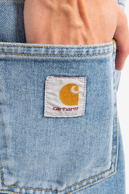 modrá Bavlnené rifľové šortky Carhartt WIP