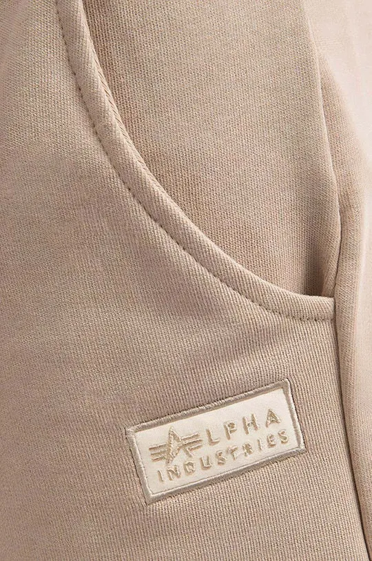 hnedá Bavlnené šortky Alpha Industries