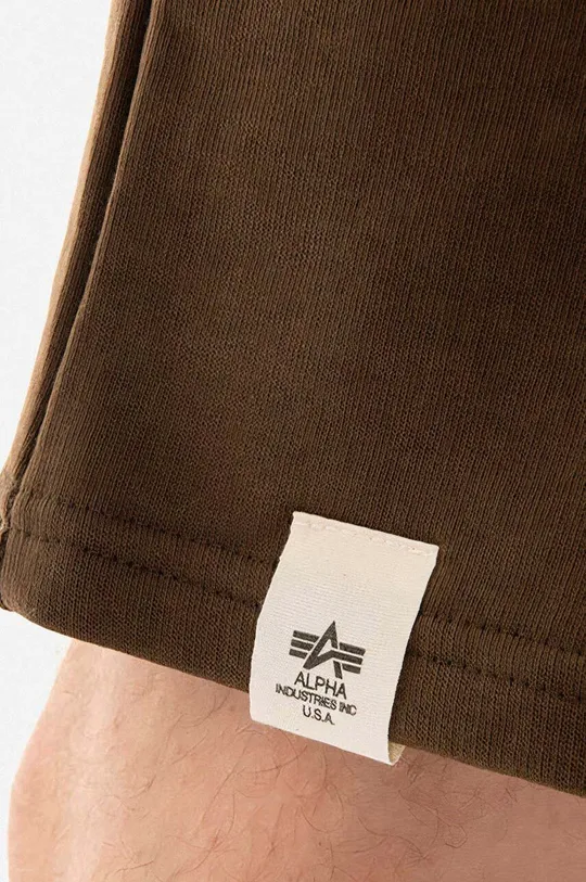 brown Alpha Industries cotton shorts