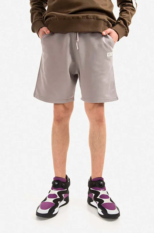 gray Alpha Industries cotton shorts Men’s