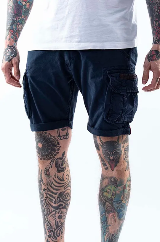 navy Alpha Industries cotton shorts Men’s
