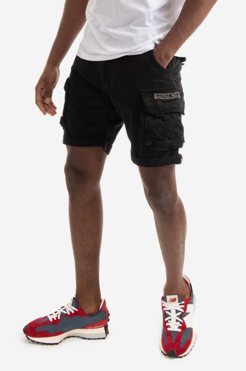 black Alpha Industries cotton shorts Men’s