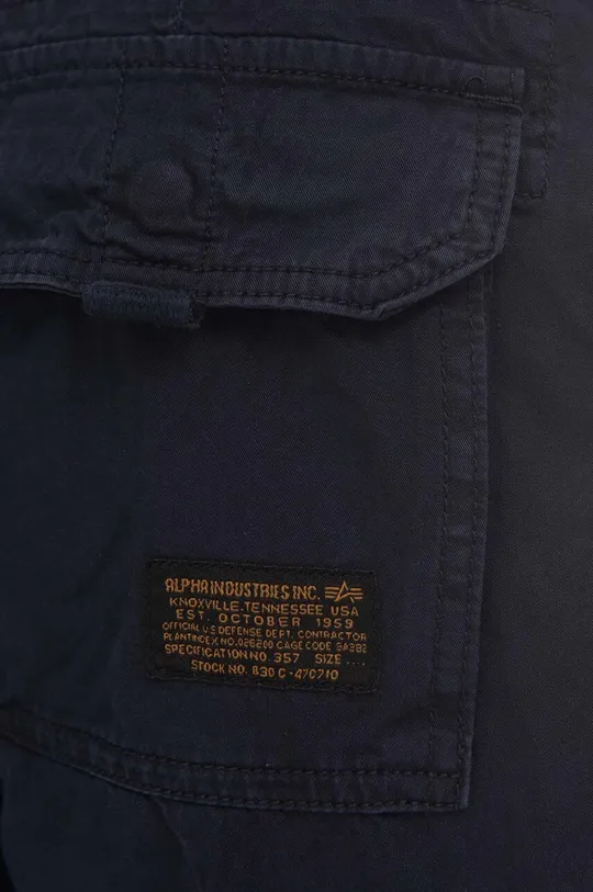 mornarsko modra Bombažne kratke hlače Alpha Industries Jet Short 191200 07