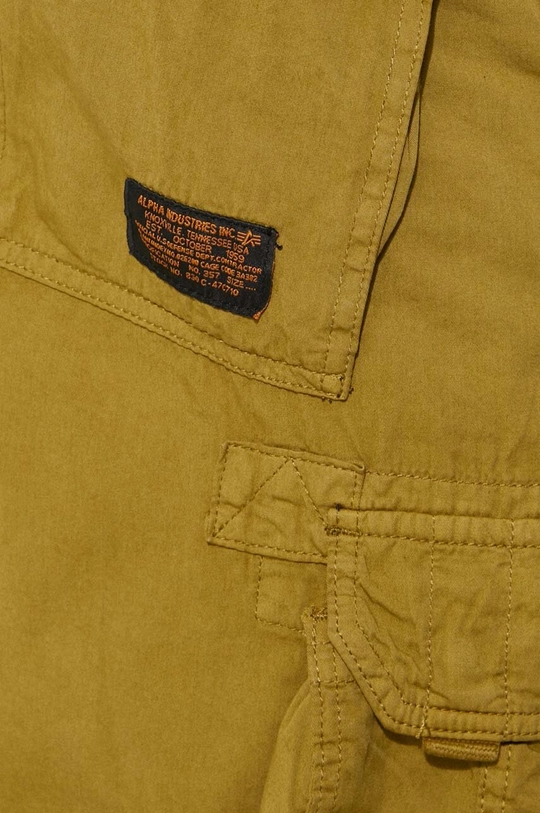 Pamučne kratke hlače Alpha Industries Jet Short 191200.440 zelena