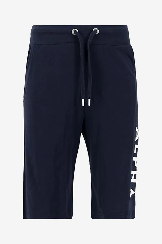 Alpha Industries pantaloncini in cotone Jersey blu navy