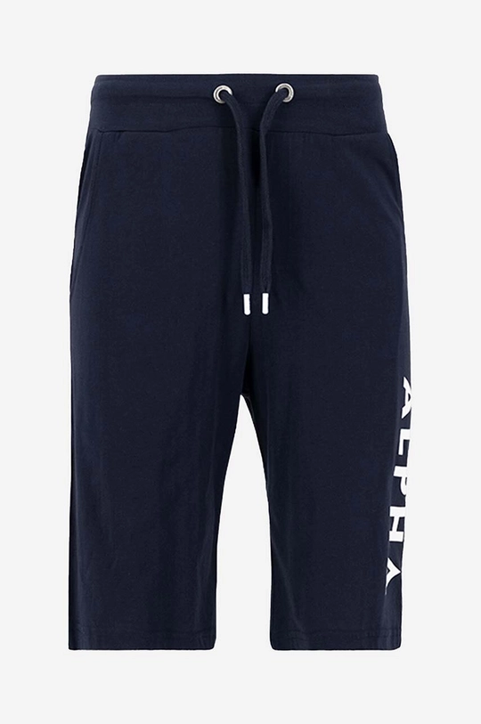 Alpha Industries pantaloni scurți din bumbac Jersey bleumarin