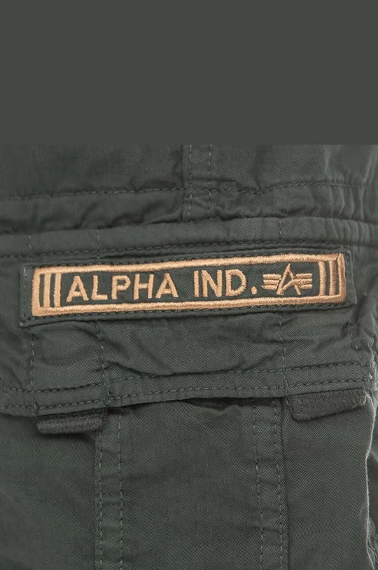zelená Bavlnené šortky Alpha Industries Jet Short