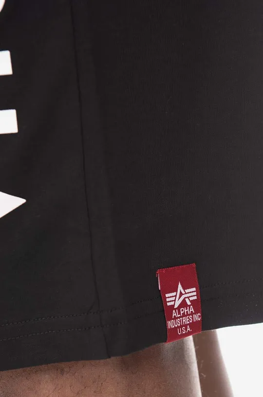 crna Pamučne kratke hlače Alpha Industries Alpha Jersey Short