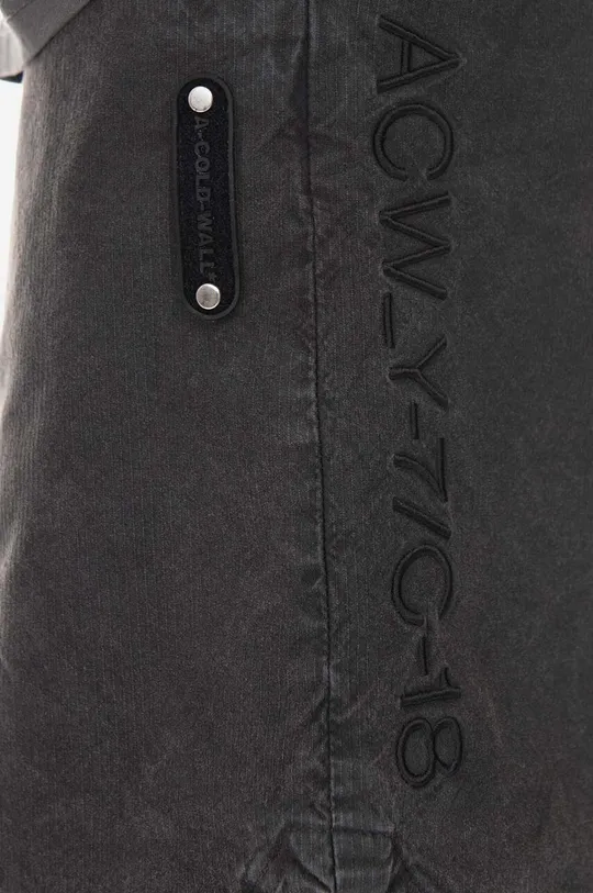 black A-COLD-WALL* cotton shorts Garment Dyed Panel Short ACWMB184 BLACK