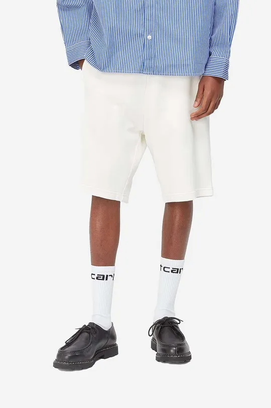 bijela Pamučne kratke hlače Carhartt WIP Nelson Muški