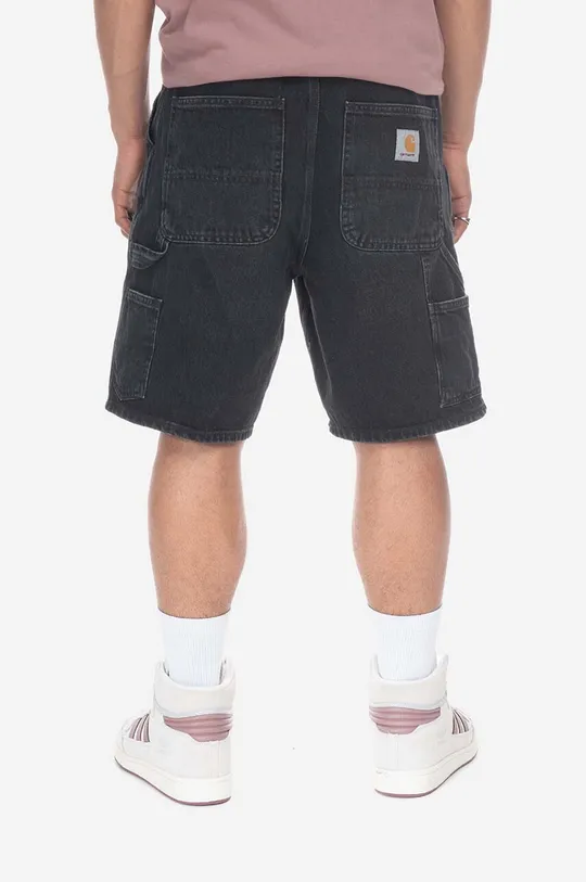 Дънков къс панталон от памук Carhartt WIP Single Knee Short 100% памук