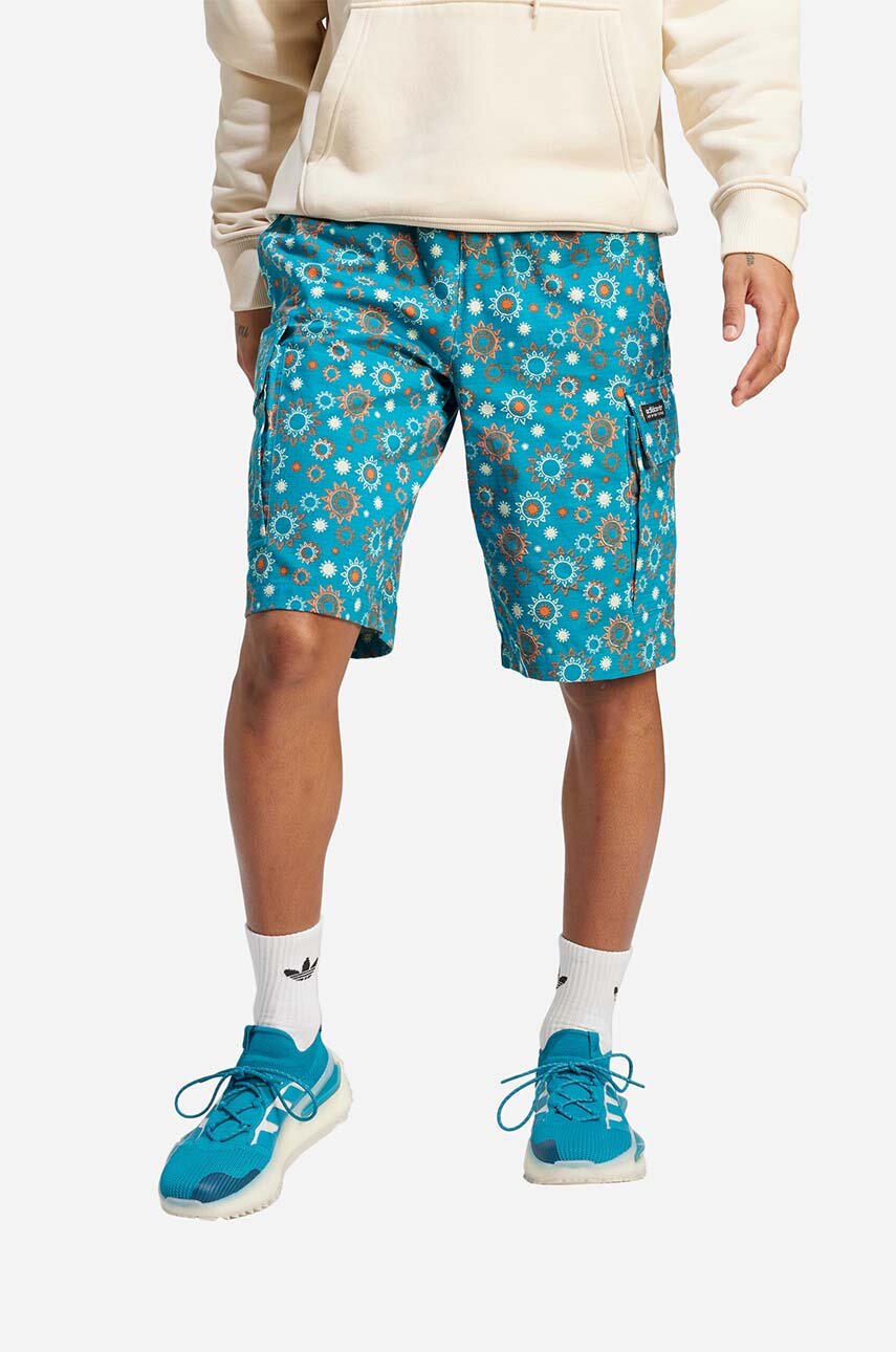 adidas cotton shorts Adventure AOP Short blue color buy on PRM