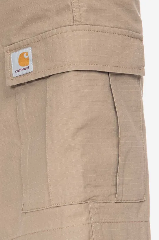 Bavlněné šortky Carhartt WIP hnědá