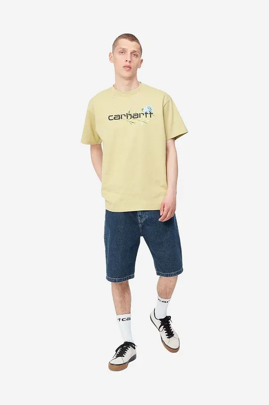 Carhartt WIP cotton denim shorts  Insole: 65% Polyester, 35% Cotton Basic material: 100% Cotton