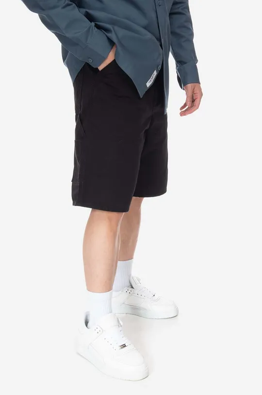 Bavlnené šortky Carhartt WIP Single Knee Short čierna