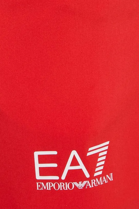 rosso EA7 Emporio Armani pantaloncini