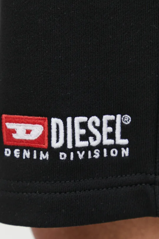czarny Diesel szorty bawełniane P-CROWN-DIV