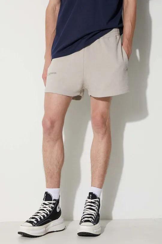 gray Pangaia cotton shorts Unisex