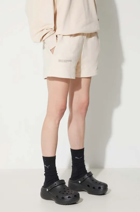 beige Pangaia cotton shorts