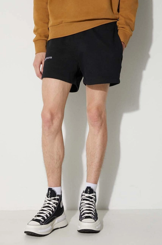 black Pangaia cotton shorts Unisex