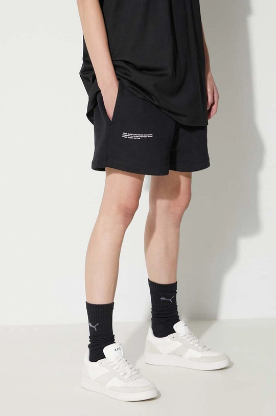 Pangaia cotton shorts black