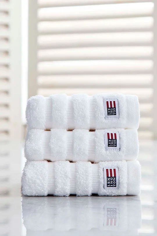 Lexington ręcznik bawełniany 30 x 50 Bawełna, Wskazówki pielęgnacyjne:  prać w pralce w temperaturze 60 stopni, można suszyć w suszarce, nie wybielać, prasować w wysokiej temperaturze