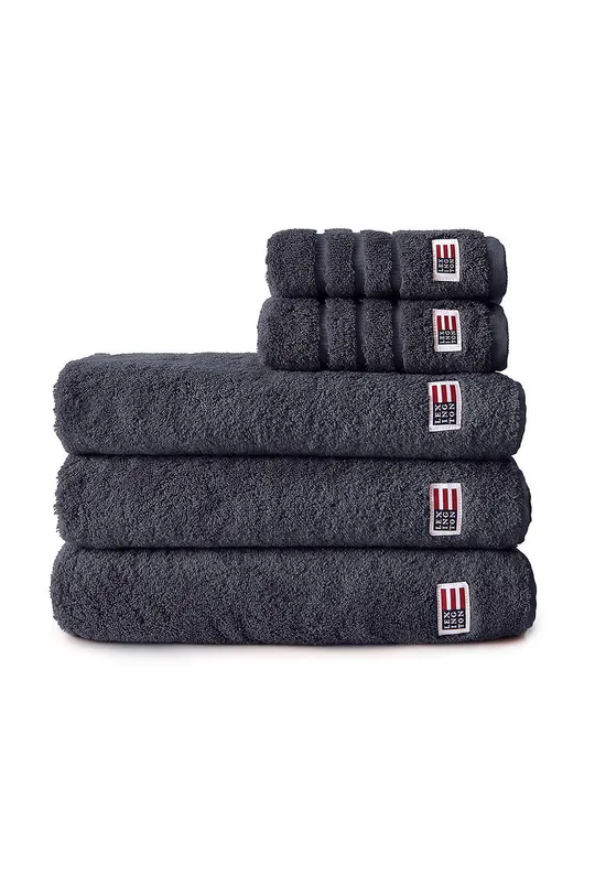 czarny Lexington ręcznik bawełniany 30 x 50 Unisex