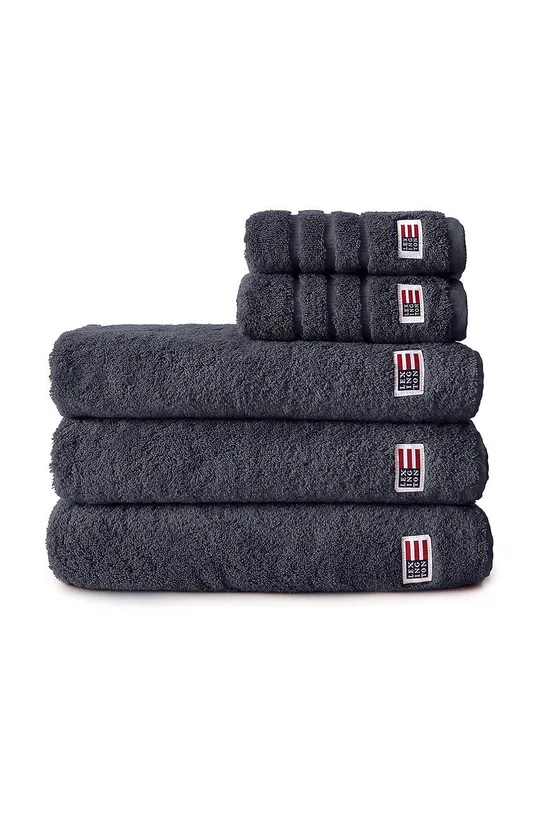 czarny Lexington ręcznik bawełniany 70 x 130 Unisex