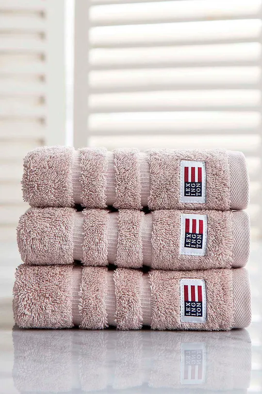 Lexington ręcznik bawełniany 50 x 70 Bawełna, Wskazówki pielęgnacyjne:  prać w pralce w temperaturze 60 stopni, można suszyć w suszarce, nie wybielać, prasować w wysokiej temperaturze