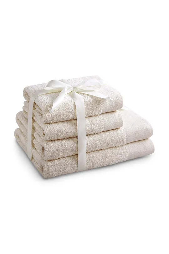 beżowy Zestaw Ręczników (4-pack) Unisex