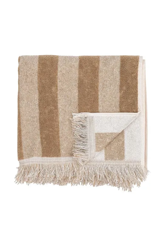 Bloomingville asciugamano con aggiunta di lana marrone