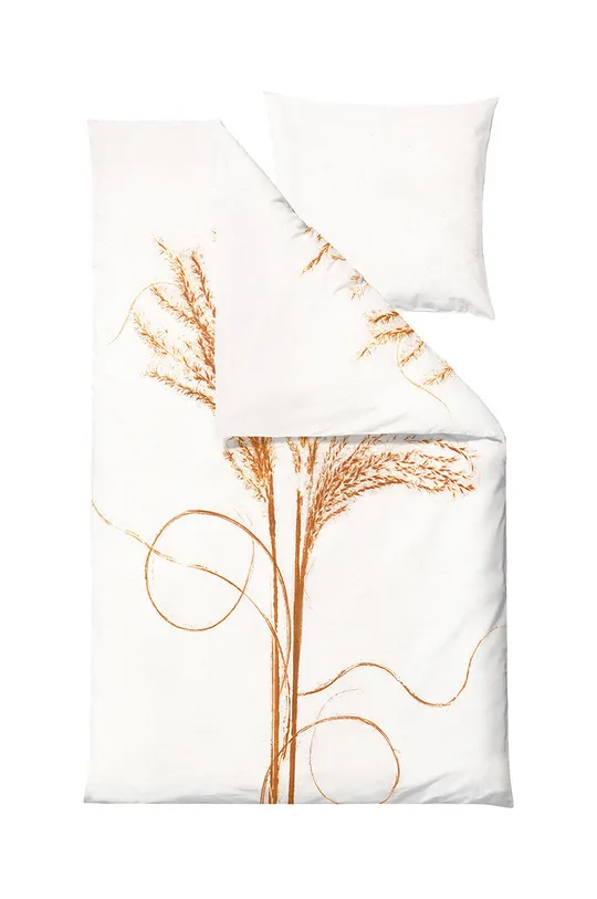 żółty Södahl komplet pościeli bawełnianej Silvergrass 60x63/140x220 cm Unisex